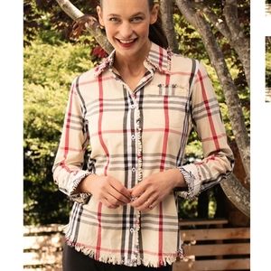 Tizzie (Burberry Looking) Button Down